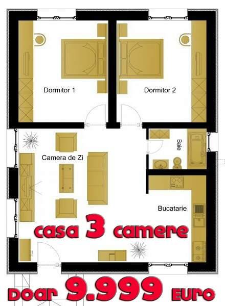 3 Camere Doar 9.999 Euro - Cea mai ieftina locuinta - Pret | Preturi 3 Camere Doar 9.999 Euro - Cea mai ieftina locuinta