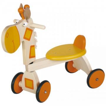 Masinuta din lemn fara pedale Girafa - Pret | Preturi Masinuta din lemn fara pedale Girafa