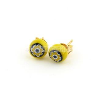 Cercei FANTEZIA floare-negru galben (091201XX_20) - Pret | Preturi Cercei FANTEZIA floare-negru galben (091201XX_20)