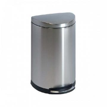 Cos metalic semirotund cu capac si pedala pentru deschidere, 40litri, VEPA BINS - stainless steel ma - Pret | Preturi Cos metalic semirotund cu capac si pedala pentru deschidere, 40litri, VEPA BINS - stainless steel ma