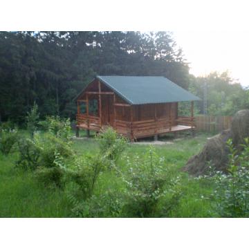 Cabana lemn 24 mp cu terse laterale - Pret | Preturi Cabana lemn 24 mp cu terse laterale