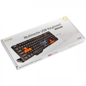 NJOY GMK310 Gaming Multimedia Keyboard, Negru - Pret | Preturi NJOY GMK310 Gaming Multimedia Keyboard, Negru