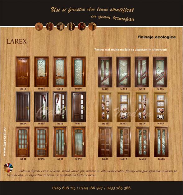Usi si ferestre din lemn stratificat cu geam termoizolant - Pret | Preturi Usi si ferestre din lemn stratificat cu geam termoizolant