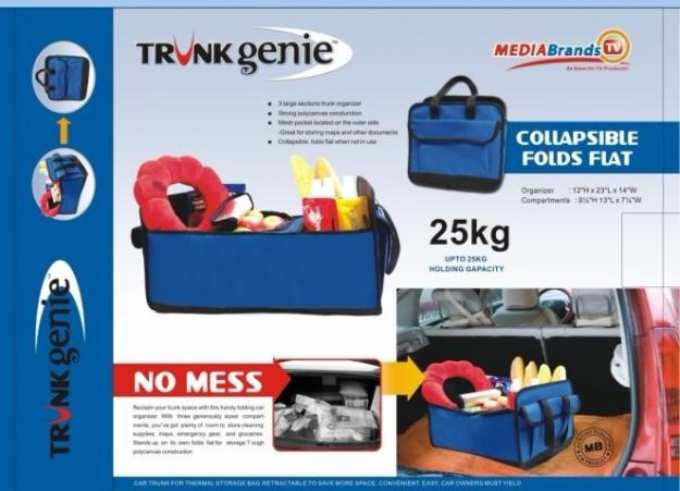 Organizator pliabil Trunkgenie pentru masina, portbagaj; Vazut la TV! - Pret | Preturi Organizator pliabil Trunkgenie pentru masina, portbagaj; Vazut la TV!