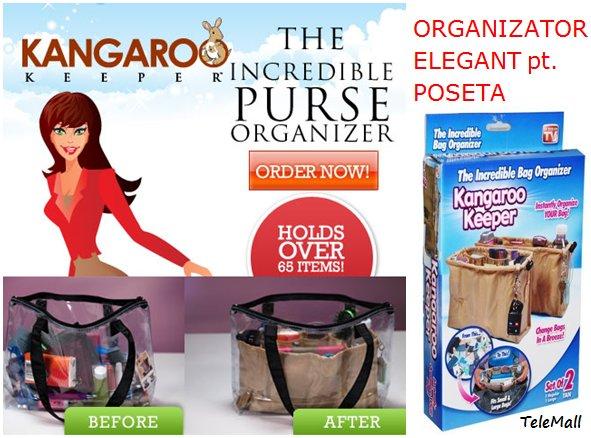 KANGAROO KEEPER - Organizator Elegant Pentru Poseta - Pret | Preturi KANGAROO KEEPER - Organizator Elegant Pentru Poseta