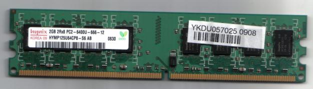 Vand memorie DDR2,2GB,HYNIX,800 MHz super pret pt 2 gb - Pret | Preturi Vand memorie DDR2,2GB,HYNIX,800 MHz super pret pt 2 gb