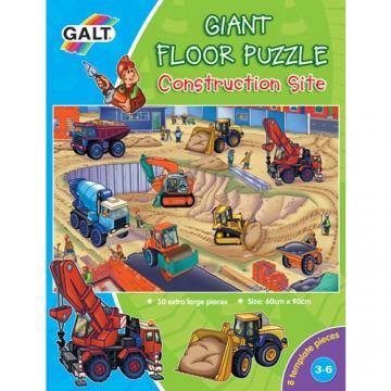 Galt - Giant Floor Puzzle - Construction Site - Pret | Preturi Galt - Giant Floor Puzzle - Construction Site