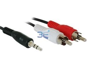Cablu audio Delock jack 3.5 la 2 X RCA 5M - Pret | Preturi Cablu audio Delock jack 3.5 la 2 X RCA 5M