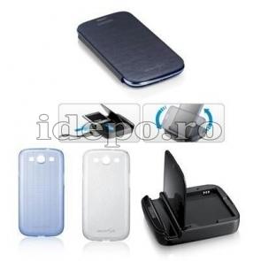 Set Samsung Galaxy S3 Huse (3 buc.) + Baterie urgenta + Dock birou - Pret | Preturi Set Samsung Galaxy S3 Huse (3 buc.) + Baterie urgenta + Dock birou