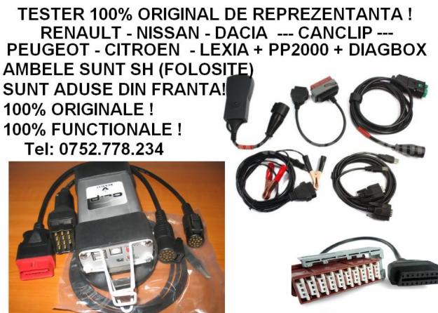 VAND TESTERE RENAULT CAN CLIP SI LEXIA PEUGEOT aduse din FRANTA ! - Pret | Preturi VAND TESTERE RENAULT CAN CLIP SI LEXIA PEUGEOT aduse din FRANTA !