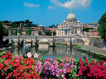 Puzzle Ravensburger 1000 Roma - Podul Ingerilor si Basilica Sf. - Pret | Preturi Puzzle Ravensburger 1000 Roma - Podul Ingerilor si Basilica Sf.