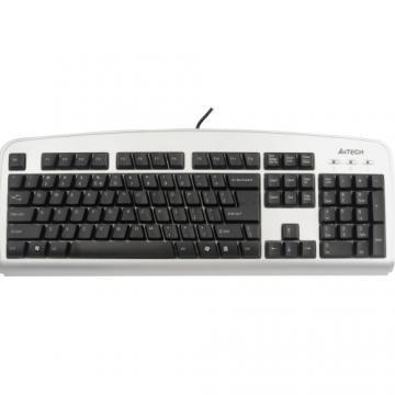 Tastatura slim A4Tech KBS-720, USB, Argintiu/Negru - Pret | Preturi Tastatura slim A4Tech KBS-720, USB, Argintiu/Negru