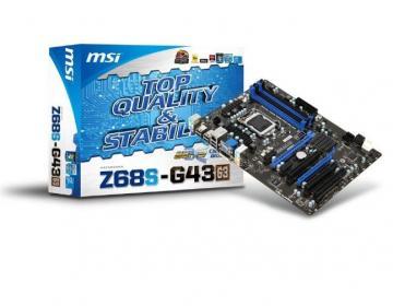 MSI Z68S-G43, FSB 1333, DDR3, LGA1155, ATX - Pret | Preturi MSI Z68S-G43, FSB 1333, DDR3, LGA1155, ATX