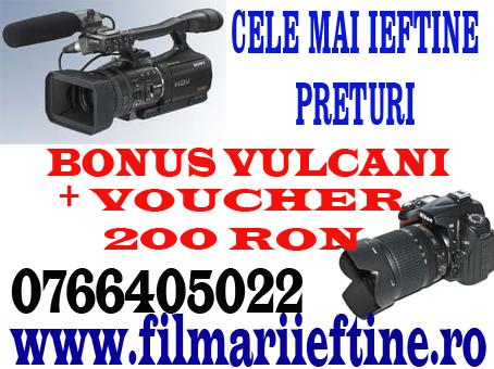 FILMARI IEFTINE NUNTI BONUS VULCANI + VOUCHER 200 RON - Pret | Preturi FILMARI IEFTINE NUNTI BONUS VULCANI + VOUCHER 200 RON