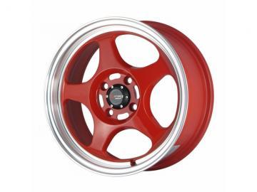 Drag Wheels DR23 Red Machined Lip Janta - Pret | Preturi Drag Wheels DR23 Red Machined Lip Janta