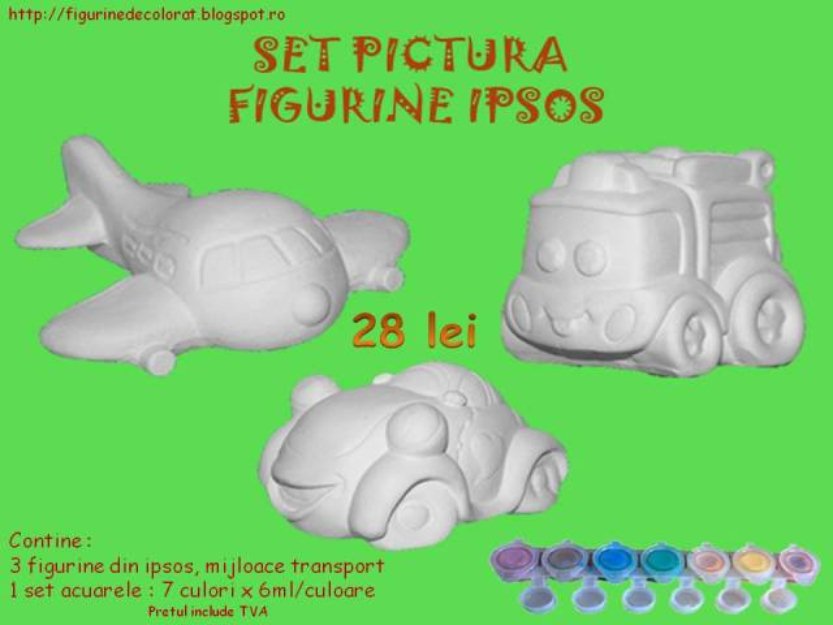 Set pictura figurine din ipsos - Pret | Preturi Set pictura figurine din ipsos