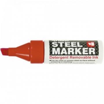Marker industrial, varf tesit 4-6mm, ARTLINE Steel - rosu - Pret | Preturi Marker industrial, varf tesit 4-6mm, ARTLINE Steel - rosu