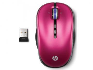 Mouse wireless optic, 1750cpi, scroll 4D, roz, USB, HP, XP357AA - Pret | Preturi Mouse wireless optic, 1750cpi, scroll 4D, roz, USB, HP, XP357AA