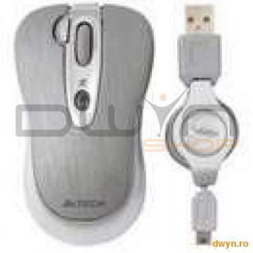 A4Tech N-61FX-1, V-Track Padless Mouse USB (Brushed Silver) - Pret | Preturi A4Tech N-61FX-1, V-Track Padless Mouse USB (Brushed Silver)