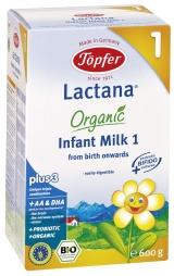 Topfer Lapte Praf BIO Lactana 1 *600 gr - Pret | Preturi Topfer Lapte Praf BIO Lactana 1 *600 gr