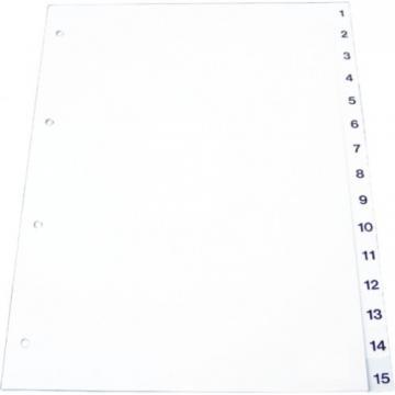 Index plastic numeric 1-10, Optima - Pret | Preturi Index plastic numeric 1-10, Optima