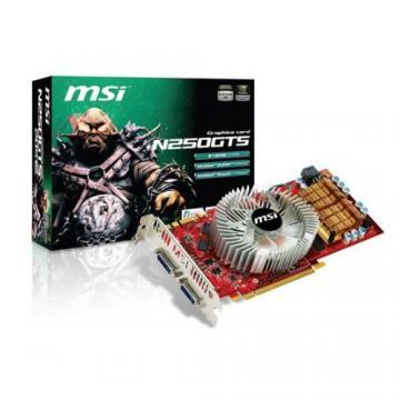 Placa video MSI GeForce GTS 250 OC 512MB DDR3 256-bit - Pret | Preturi Placa video MSI GeForce GTS 250 OC 512MB DDR3 256-bit