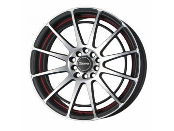 Drag Wheels DR42 Flat Black With Red Stripe Janta - Pret | Preturi Drag Wheels DR42 Flat Black With Red Stripe Janta