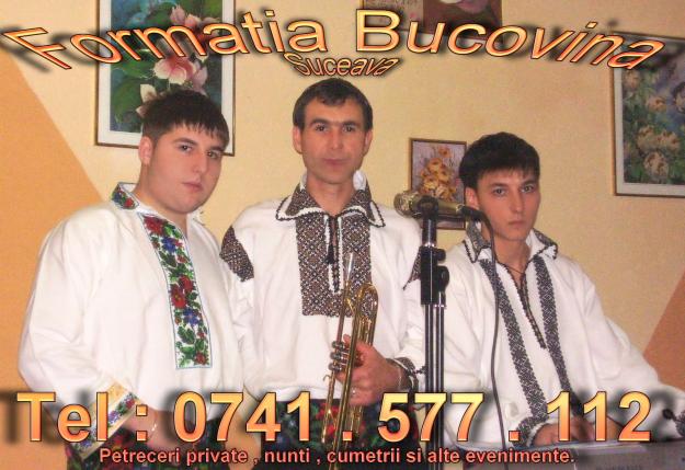 Formatia Bucovina Suceava tel 0741.577.112 - Pret | Preturi Formatia Bucovina Suceava tel 0741.577.112