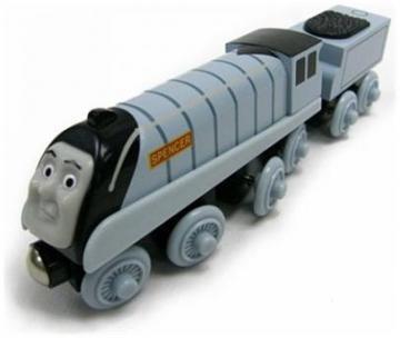 Locomotiva Spencer + vagon - Thomas Wooden Train - Pret | Preturi Locomotiva Spencer + vagon - Thomas Wooden Train
