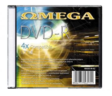 mini DVD-R Omega 4x 1.4GB 30 MIN 10 buc/slim - Pret | Preturi mini DVD-R Omega 4x 1.4GB 30 MIN 10 buc/slim