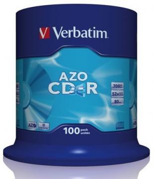 Verbatim CD-R AZO Crystal 52X 700MB, Bulk 100 x - Pret | Preturi Verbatim CD-R AZO Crystal 52X 700MB, Bulk 100 x