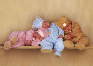 Puzzle Schmidt 1500 Anne Geddes : 3 Bears on Shelf - Pret | Preturi Puzzle Schmidt 1500 Anne Geddes : 3 Bears on Shelf