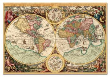 PUZZLE EDUCA 1000 OLD WORLD MAP - Pret | Preturi PUZZLE EDUCA 1000 OLD WORLD MAP