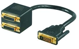 Splitter DVI-I 24+5 la 2 conectori DVI-I 24+5, 0.2m, 7002017, Mcab - Pret | Preturi Splitter DVI-I 24+5 la 2 conectori DVI-I 24+5, 0.2m, 7002017, Mcab