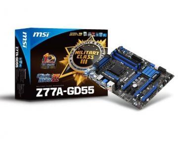 MSI Z77A-GD55, FSB 1333, DDR3, LGA1155, ATX + Transport Gratuit - Pret | Preturi MSI Z77A-GD55, FSB 1333, DDR3, LGA1155, ATX + Transport Gratuit