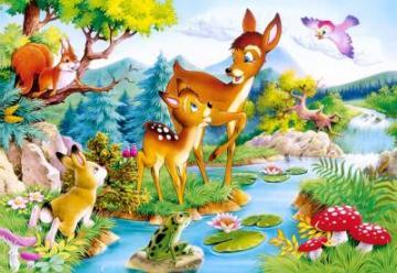 Puzzle Castorland 120 Bambi - Pret | Preturi Puzzle Castorland 120 Bambi