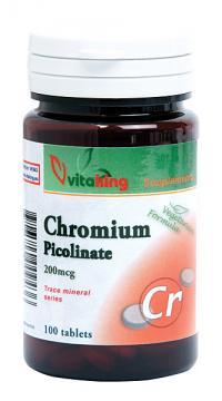 Picolinat de Crom 200mcg *100cpr - Pret | Preturi Picolinat de Crom 200mcg *100cpr