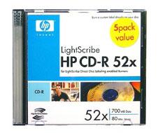 HP CD-R LightScribe, carcasa slim - Pret | Preturi HP CD-R LightScribe, carcasa slim
