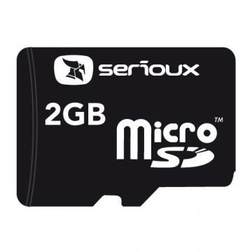 Card microSD 2GB SERIOUX, cu adaptor SD - Pret | Preturi Card microSD 2GB SERIOUX, cu adaptor SD