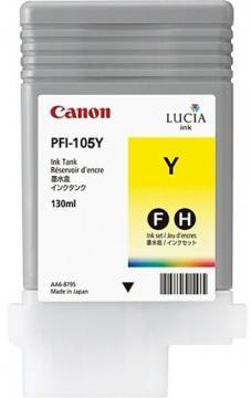 Cartus galben pentru iPF6300/ iPF6350, PFI-105Y, 130ml, Canon - Pret | Preturi Cartus galben pentru iPF6300/ iPF6350, PFI-105Y, 130ml, Canon