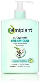 Elmiplant Sapun Crema Antibacterian cu Ceai Verde si Lapte de Bumbac 500ml - Pret | Preturi Elmiplant Sapun Crema Antibacterian cu Ceai Verde si Lapte de Bumbac 500ml