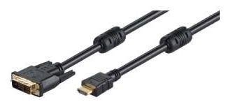 Cablu video DVI-D - HDMI, tata-tata, conectori auriti, 3m, 7300086, Mcab - Pret | Preturi Cablu video DVI-D - HDMI, tata-tata, conectori auriti, 3m, 7300086, Mcab