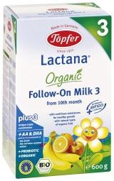 Topfer Lapte Praf BIO Lactana 3 *600 gr - Pret | Preturi Topfer Lapte Praf BIO Lactana 3 *600 gr