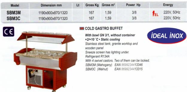 Salat bar G.N 3*1/1- CLR.67.SBM3M - Pret | Preturi Salat bar G.N 3*1/1- CLR.67.SBM3M