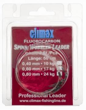 Fir Climax Spin Wobbler Leader Fluoro (50 cm, 0.80 mm, 24.00 kg, 2 buc.) - Pret | Preturi Fir Climax Spin Wobbler Leader Fluoro (50 cm, 0.80 mm, 24.00 kg, 2 buc.)