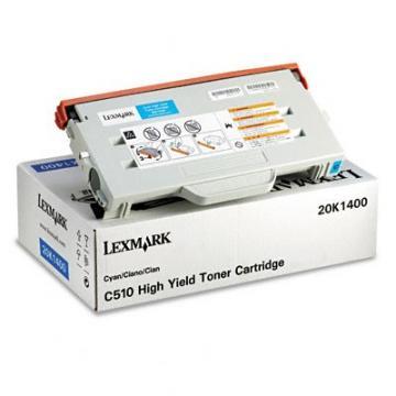 Toner Cartridge Lexmark C510 Cyan High Yield (6.6K), 20K1400 - Pret | Preturi Toner Cartridge Lexmark C510 Cyan High Yield (6.6K), 20K1400