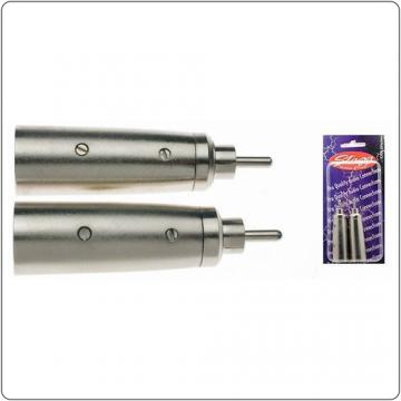 2 x Male XLR/ male RCA adaptor in blister packaging - Pret | Preturi 2 x Male XLR/ male RCA adaptor in blister packaging