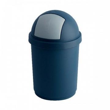 Cos din plastic pentru reziduuri, cu capac, 45 litri, VEPA BINS Bullet Push- bleumarin - Pret | Preturi Cos din plastic pentru reziduuri, cu capac, 45 litri, VEPA BINS Bullet Push- bleumarin