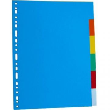 Separatoare carton color 180g/mp, 5/set, Optima - Pret | Preturi Separatoare carton color 180g/mp, 5/set, Optima