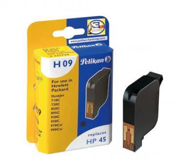 Cartus PELIKAN 331724 negru compatibil cu HP45 - Pret | Preturi Cartus PELIKAN 331724 negru compatibil cu HP45